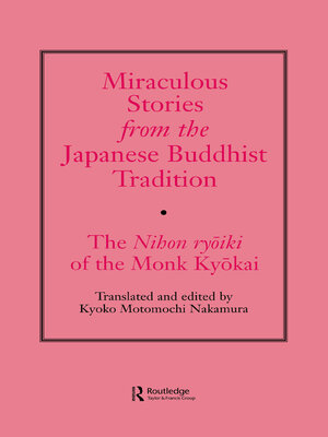 cover image of Miraculous Stories from the Japanese Buddhist Tradition